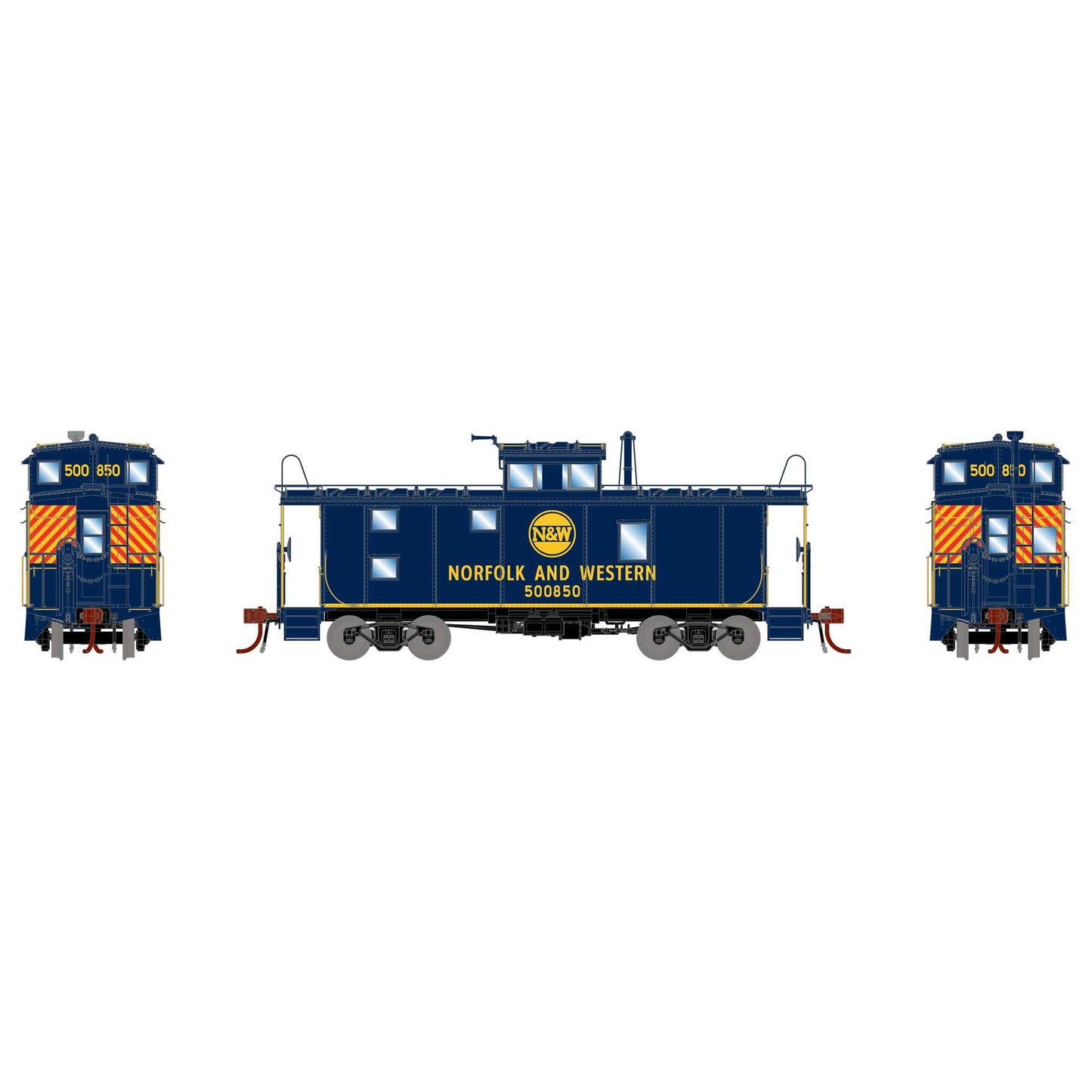 HO C-20 ICC Caboose with Lights  N&W #500850