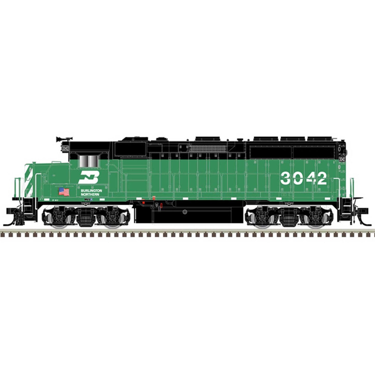 N GP40-2 with DCC & Sound BN #3042