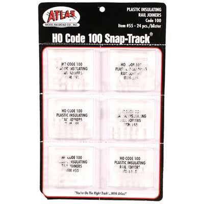 HO Code 100 Insulated Rail Joiners (24)