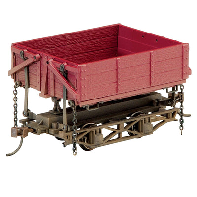 On30 Spectrum Wood Side Dump Car  Red (3)