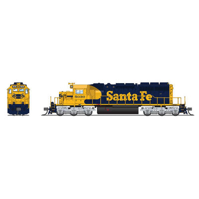 N EMD SD40-2 Locomotive  ATSF 5056  Yellow Bonnet  with Paragon4