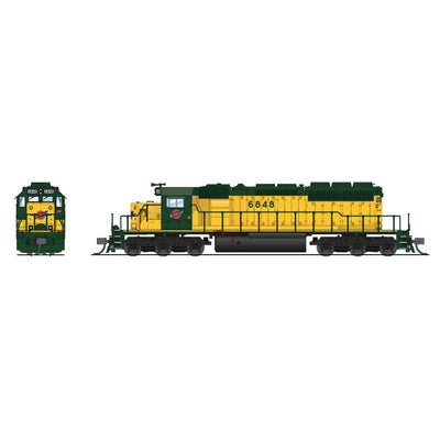 N EMD SD40-2 Locomotive  CNW 6848  Green & Yellow  with Paragon4