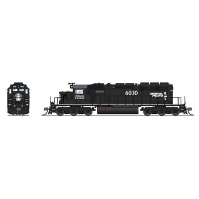 N EMD SD40-2 Locomotive  IC 6030  Black OP Lifesaver  with Paragon4