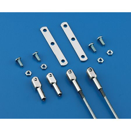 Du-Bro 4-40 Steel Rod End Assembly (2/pkg)