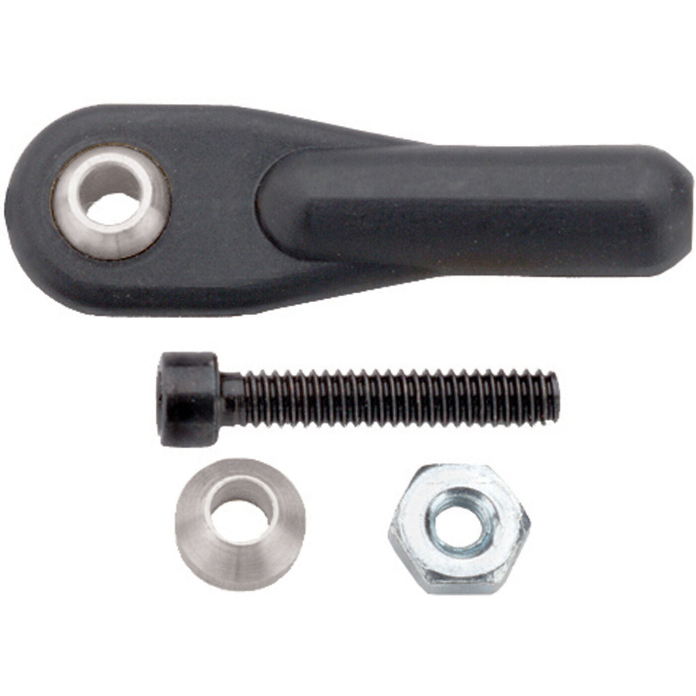 Dubro Swivel Ball Links 2mm w/Hardware Black (2/pkg)