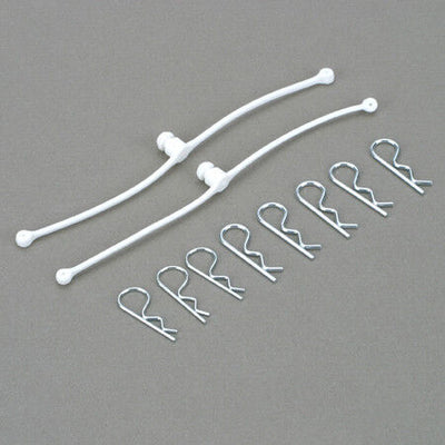 Du-Bro Body Klip Retainers (White) 2/pkg.