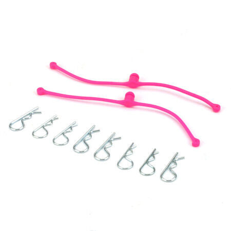 Du-Bro Body Klip Retainers (Pink) 2/pkg.