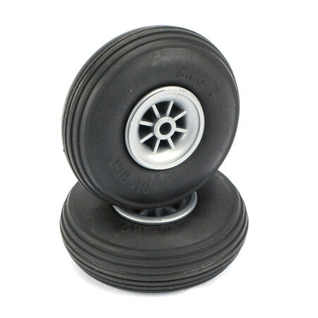 Du-Bro 2-1/4" Dia. Treaded Surface Wheels (2)