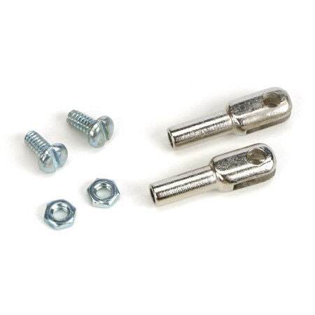 Du-Bro 4-40 Steel Solder Rod Ends (2/pkg)
