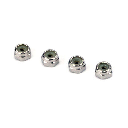 Du-Bro 4-40 Stainless Steel Nylon Insert Lock Nuts (4/pkg)