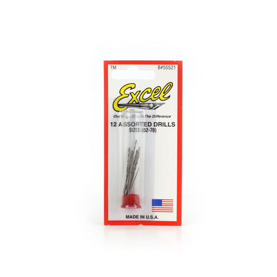 Drill Bit Assorted  #52-70 (12)  carded