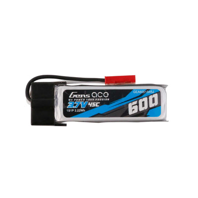 Gens Ace - 1603 - 600mAh 3.7V 45C 1S1P Lipo Battery Pack With JST-SYP Plug