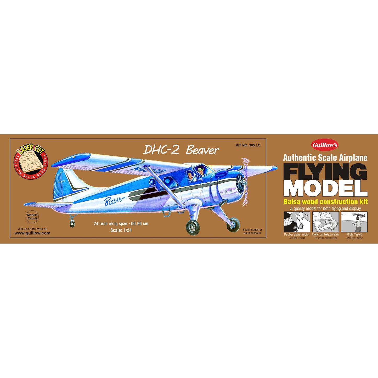1/24 DHC-2 Beaver Laser Cut Kit  24"