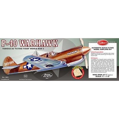 Curtiss P-40 Warhawk Laser Cut  28"