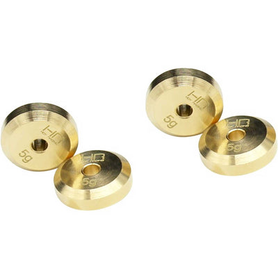 '+4mm Steel Axles Brass Weights (4): SCX24