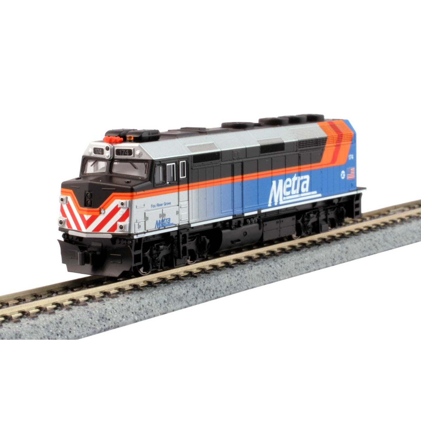 N F40PH Commuter Train Starter Set Chicago Metra