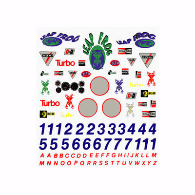 Dry Transfer Decals  Sponsors & Numbers