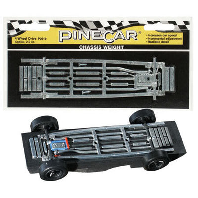 Chassis Weight  Four Wheel Drive 2.5 oz