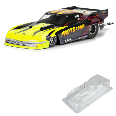 1/10 1963 Chevrolet Corvette Stingray Pro Mod Clear Body: Drag Car