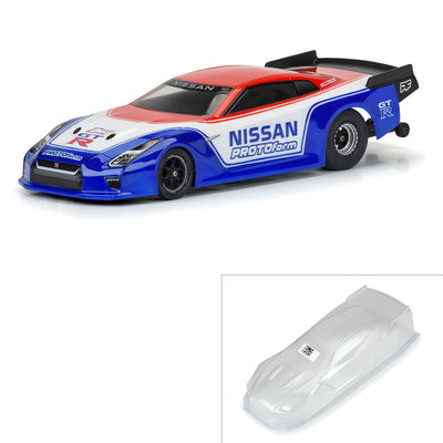 1/16 Nissan GT-R R35 Pro Mod Clear Body: Losi Mini Drag