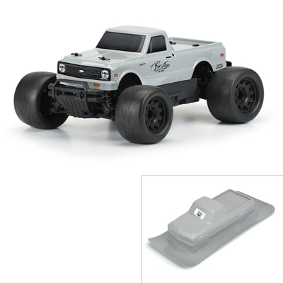 1/10 1972 Chevy C-10 Tough-Color Gray Body: Stampede & Granite