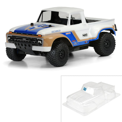 1/10 1966 Ford F-100 Clear Body: Short Course