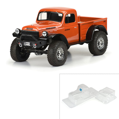 1/10 1946 Dodge Power Wagon Clear Body 12.3" (313mm) WB Crawlers