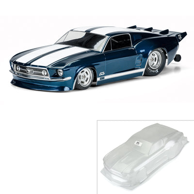 1/10 1967 Ford Mustang Clear Body: Drag Car