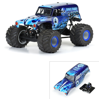 1/10 Grave Digger Ice (Blue) Painted Body Set: LMT