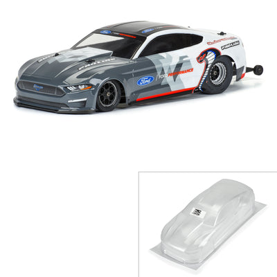 1/16 2021 Ford Mustang Cobra Jet Clear Body: Losi Mini Drag Car