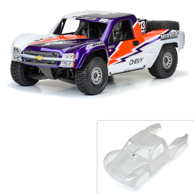 1/7 Pre-Cut 2007 Chevy Silverado Clear Body: Unlimited Desert Racer