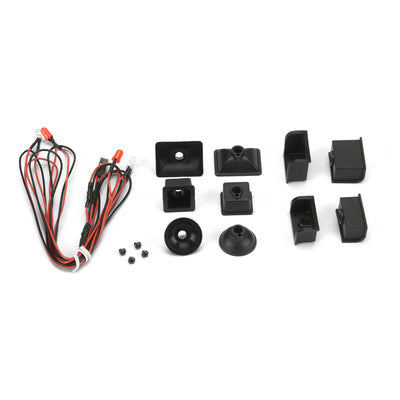 1/10 Universal LED Headlight & Tail Light Kit for Crawler Bodies