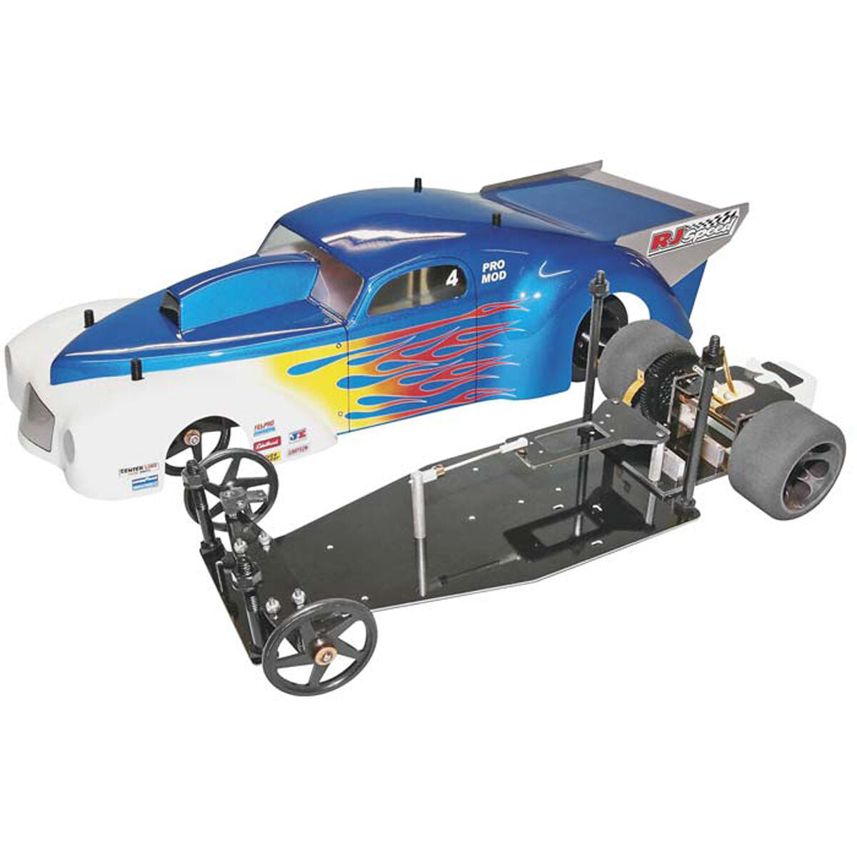 1/10 Nitro Powered Pro Mod 2WD Dragster Kit