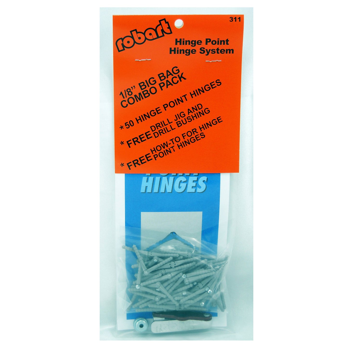 1/8 Steel Pin Hinges(50)w/Drill Jig