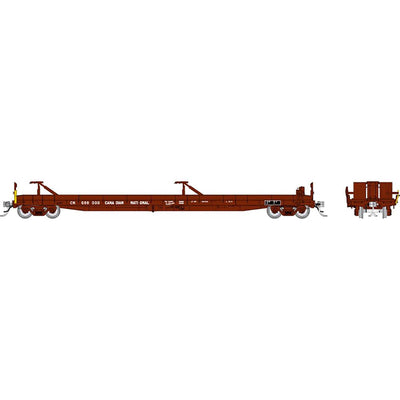 HO Vancouver Iron Piggyback Flatcar CN #2 (6)