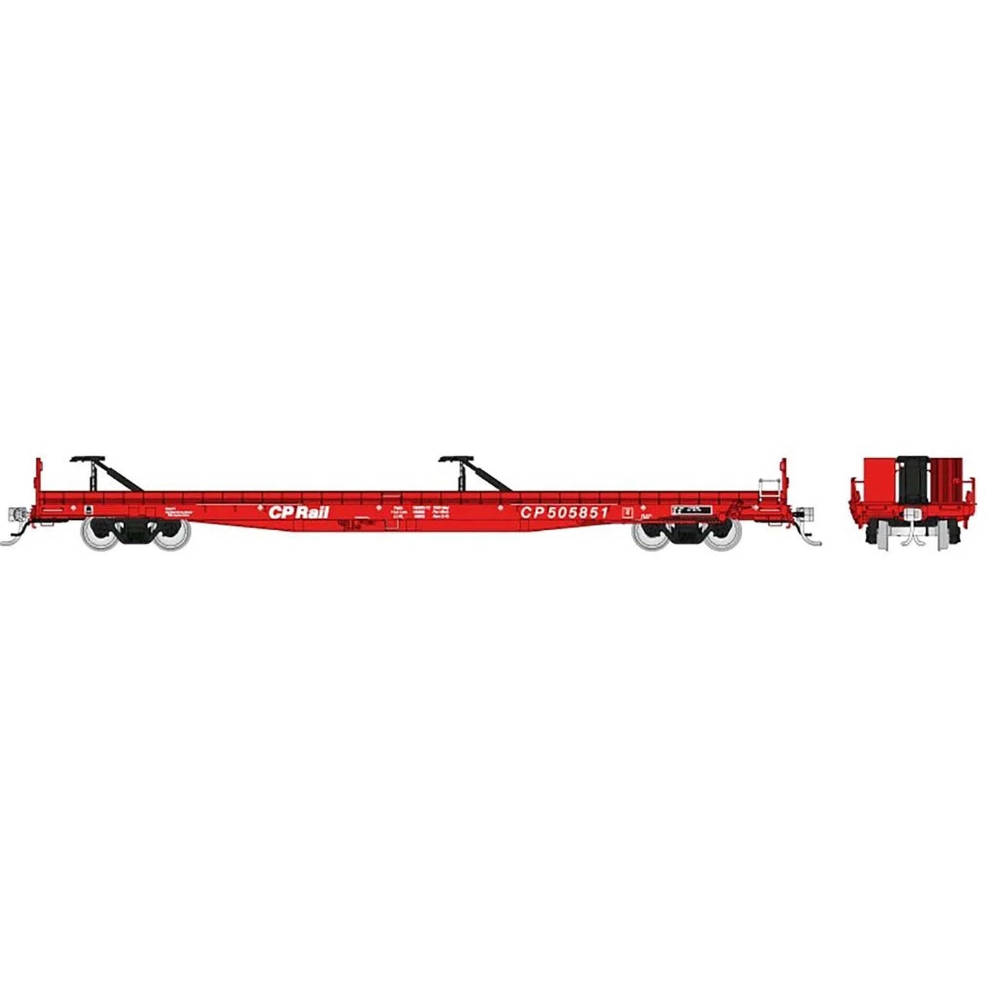 HO Marine Ind Piggyback Flatcar CPR #1 (6)
