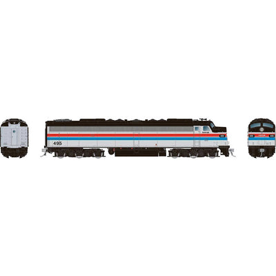 HO EMD E8A Locomotive with HEP  with DCC & Sound Amtrak Phase 2  #495
