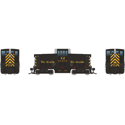HO GE 44 Tonner Switcher Locomotive with DCC & Sound  RGS Black / Yellow #42