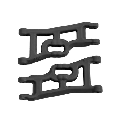 Front A-arms (2) Offset-Compensating Black; Slash