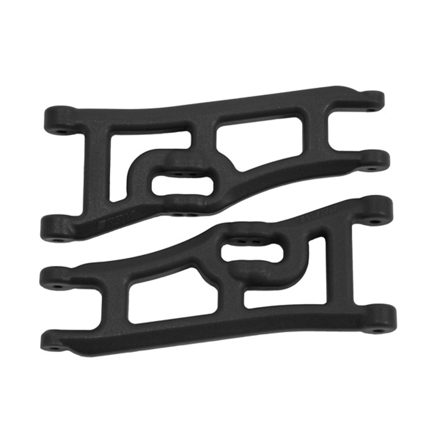 Wide Front A-Arms Black: Rustler Stampede 2WD
