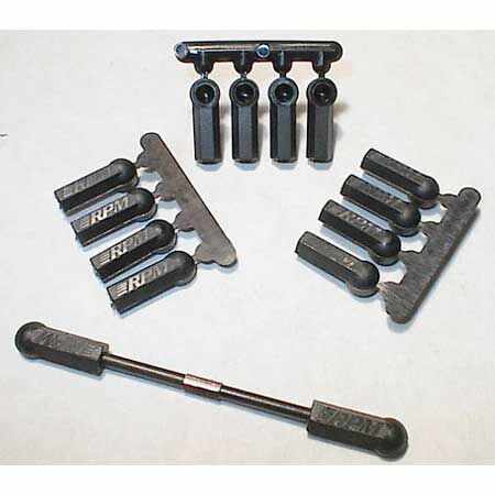 4-40 HD Rod Ends Blk:LOS ASC