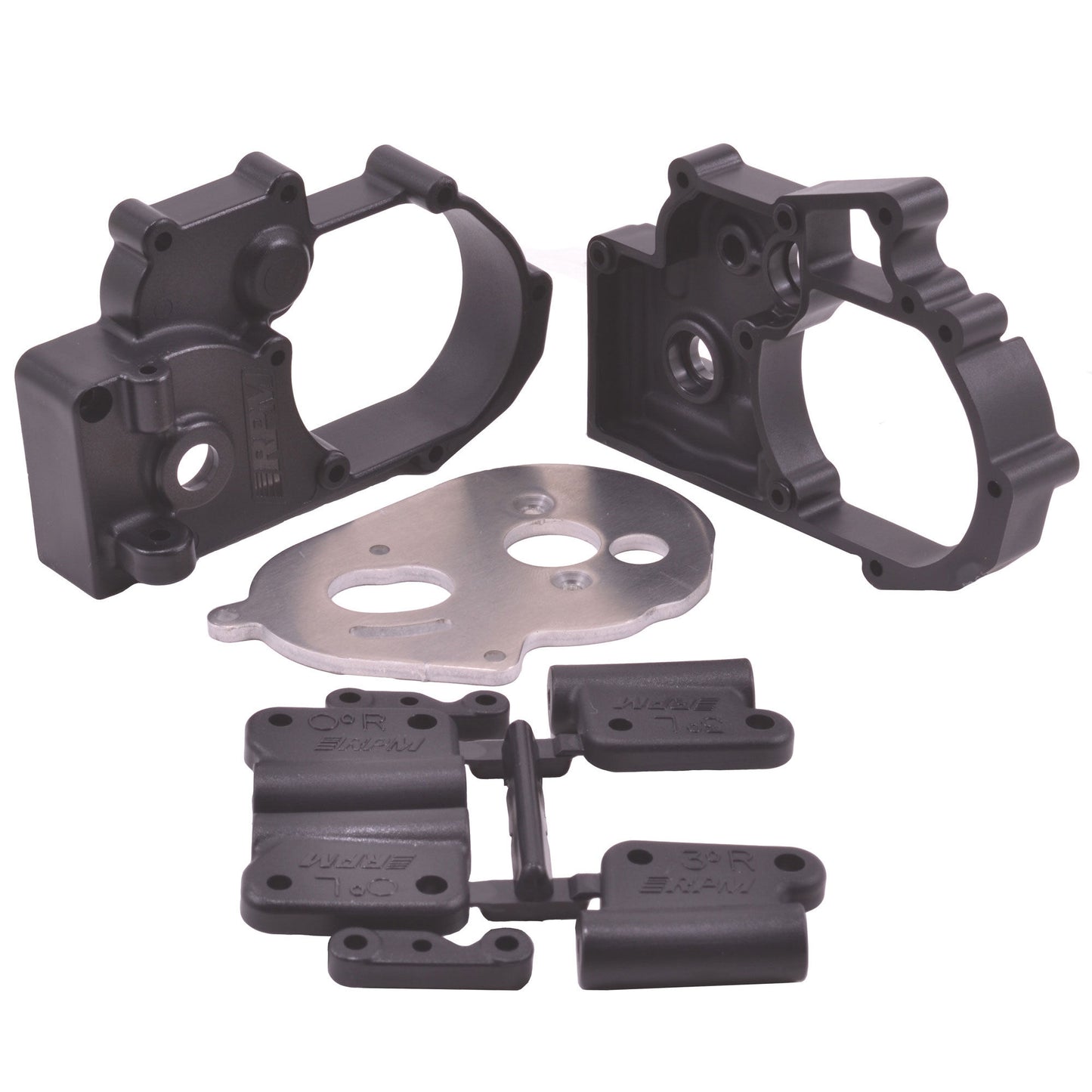 Gearbox Housing and Rear Mounts  Black: TRA 2WD Vehicles - Ricky's Hobby Corner