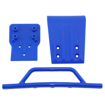 Front Bumper/Skid Plate Blue: SLH 4x4