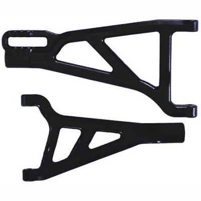 Front A-Arms Right Black: TRA Summit Revo E-Revo