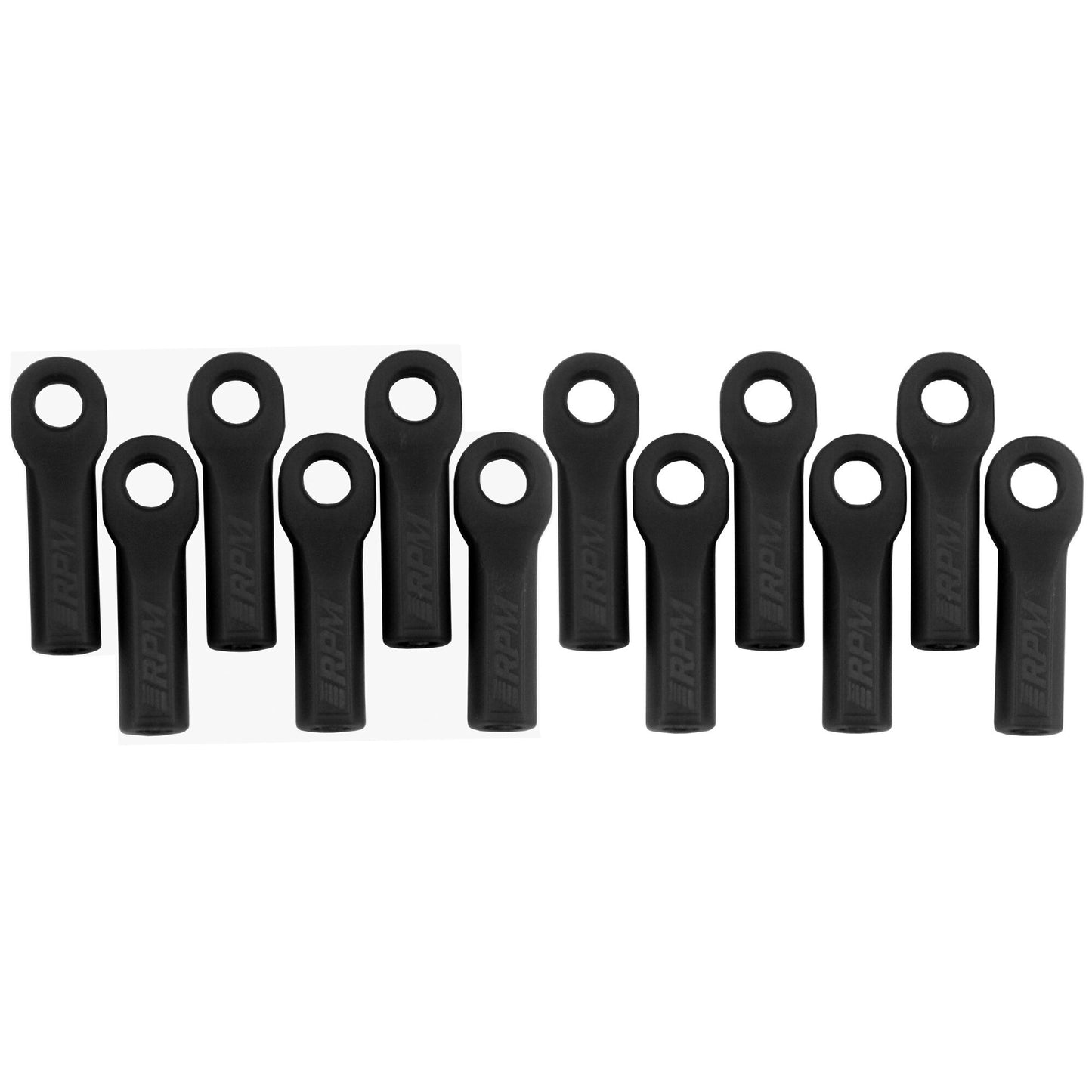 Long Rod Ends (12) Black: TRA 1/10 Rally