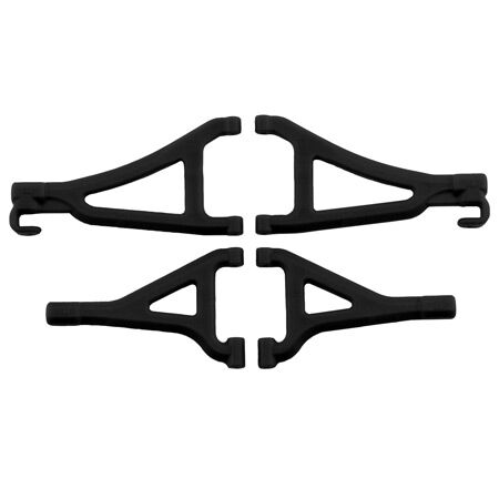 Front Up/Low A-arms Black: 1/16 ERV