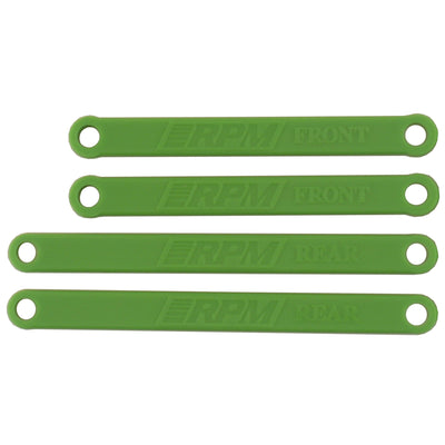 Heavy Duty Camber Links Green: Electric Rustler Stampede
