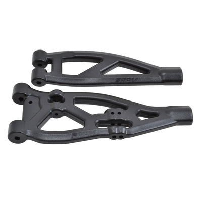 Front Upper and Lower A-Arm: ARRMA V4 & Older 6S BLX Trucks Black