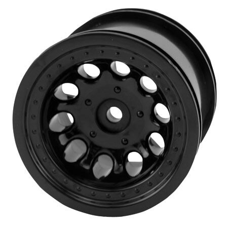 1/10 Revolver Rear 2.2 Wheels 12mm Hex Black (2): Bandit Rustler Stampede Slash