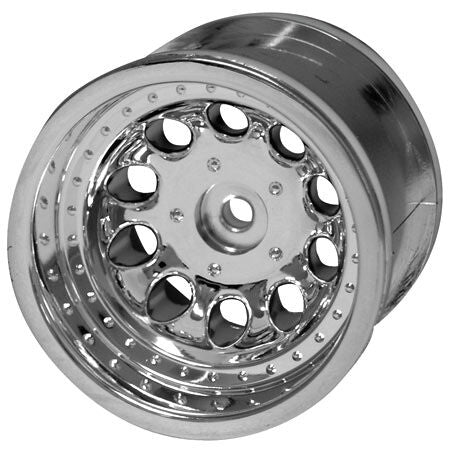 1/10 Revolver Rear 2.2 Wheels 12mm Hex Chrome (2): Traxxas Nitro